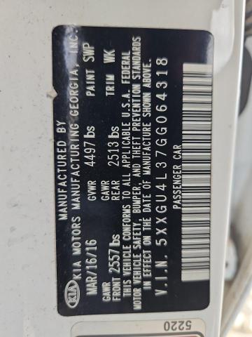 2016 KIA OPTIMA EX 5XXGU4L37GG064318