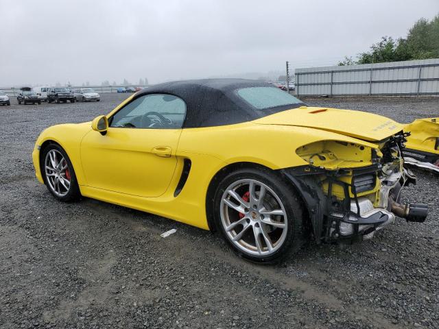 PORSCHE BOXSTER S 2013 yellow  gas WP0CB2A87DS130116 photo #3