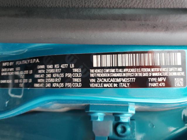 2021 JEEP RENEGADE S ZACNJCAB3MPM25777