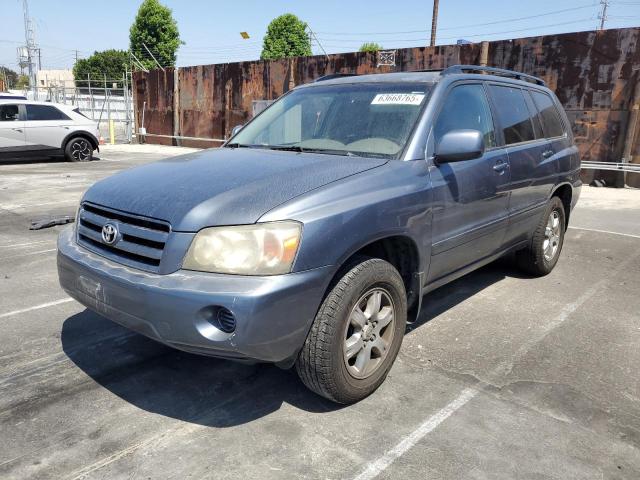 TOYOTA HIGHLANDER 2007 blue  gas JTEDP21A570128952 photo #1