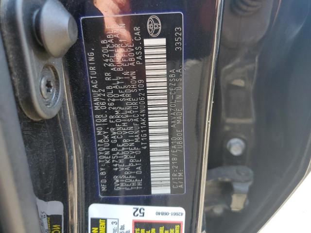 2022 TOYOTA CAMRY SE 4T1G11AK4NU062109