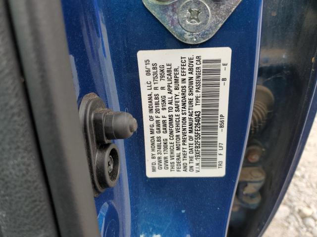 2015 HONDA CIVIC LX 19XFB2F55FE264043