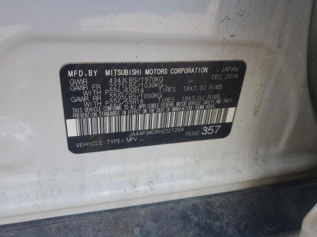 2017 MITSUBISHI OUTLANDER JA4AP3AUXHZ021264