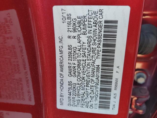 2018 HONDA ACCORD TOU 1HGCV1F90JA013984