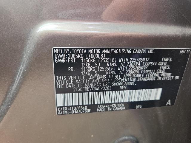 2013 TOYOTA RAV4 LE - 2T3BFREVXDW080263