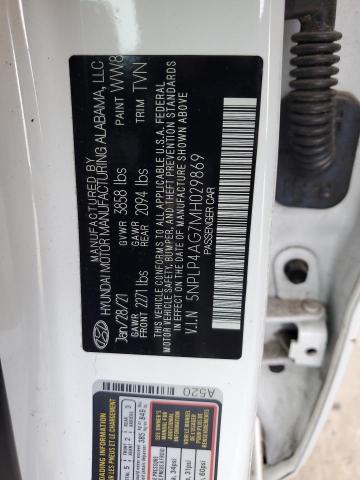 2021 HYUNDAI ELANTRA LI 5NPLP4AG7MH029869