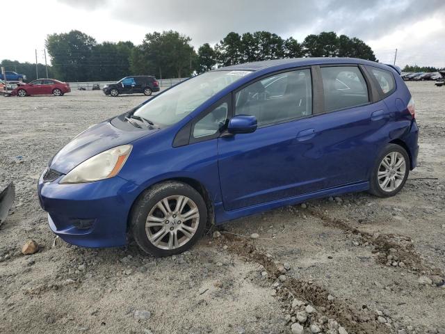 HONDA FIT SPORT 2010 blue hatchbac gas JHMGE8H41AS020235 photo #1
