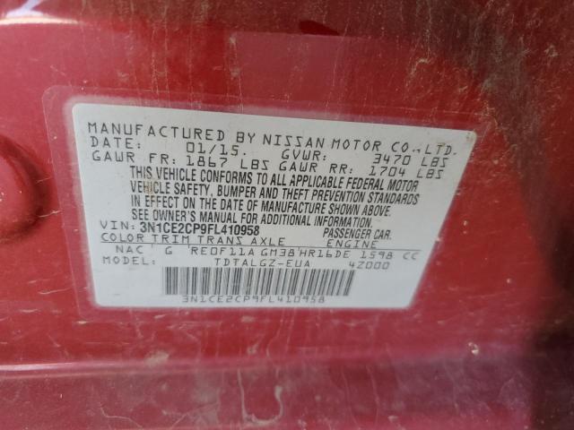 2015 NISSAN VERSA NOTE 3N1CE2CP9FL410958