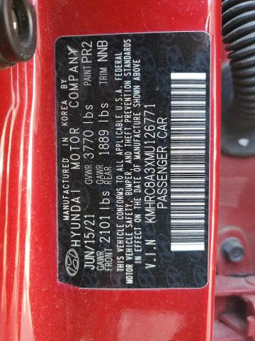 2021 HYUNDAI VENUE SEL KMHRC8A3XMU126771