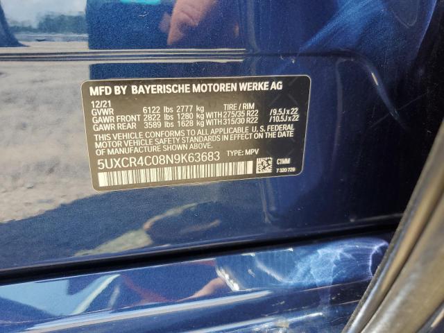 2022 BMW X5 SDRIVE 5UXCR4C08N9K63683