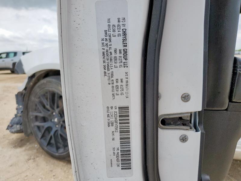 2015 DODGE CHARGER SX 2C3CDXHG8FH725012