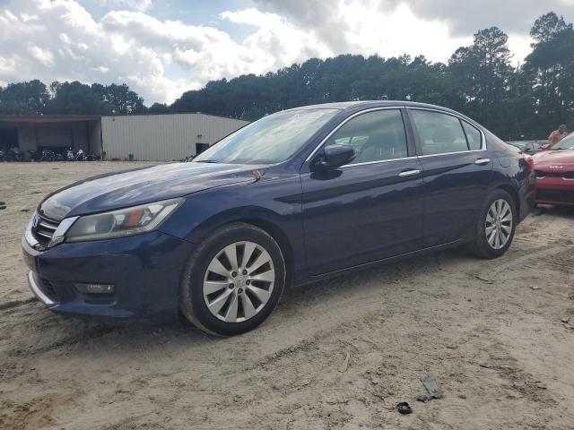 HONDA ACCORD EXL 2014 blue sedan 4d gas 1HGCR2F82EA096258 photo #1