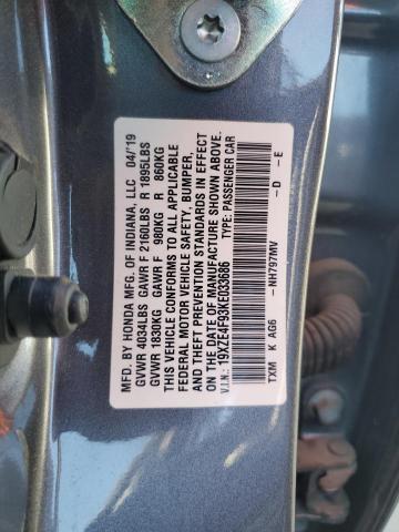 2019 HONDA INSIGHT TO 19XZE4F93KE033686