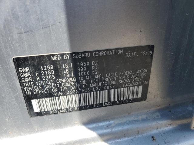 2020 SUBARU IMPREZA LI 4S3GTAU65L3710847
