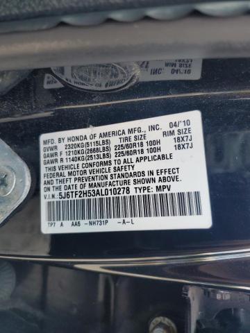 2010 HONDA ACCORD CRO - 5J6TF2H53AL010278