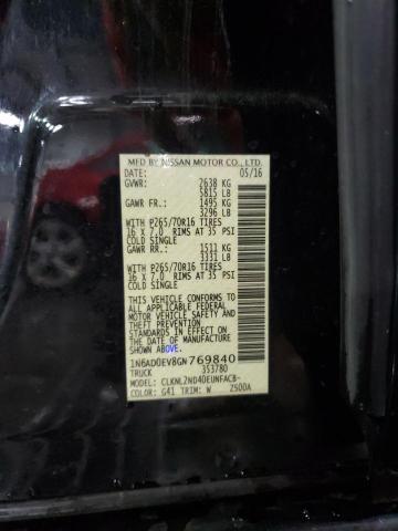 2016 NISSAN FRONTIER S 1N6AD0EV8GN769840