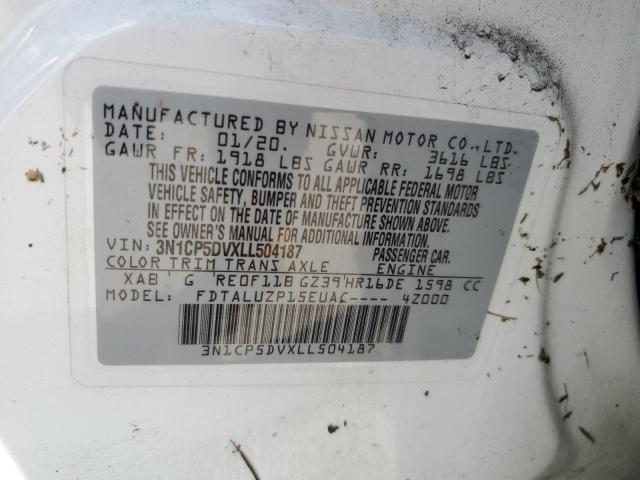 2020 NISSAN KICKS SR 3N1CP5DVXLL504187