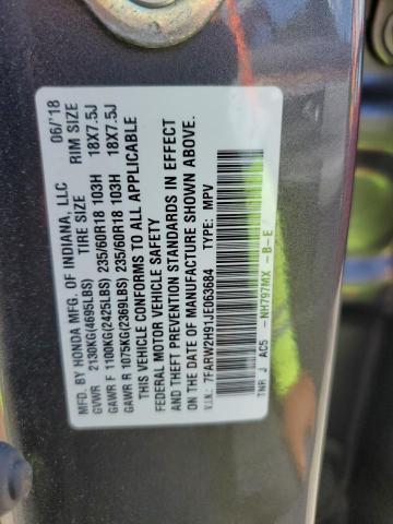 2018 HONDA CR-V TOURI 7FARW2H91JE063684