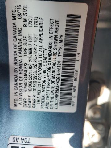 2016 HONDA CR-V SE - 2HKRM3H4XGH556124