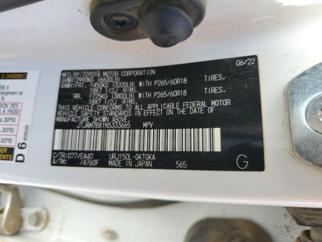 2022 LEXUS GX 460 - JTJAM7BX1N5333665