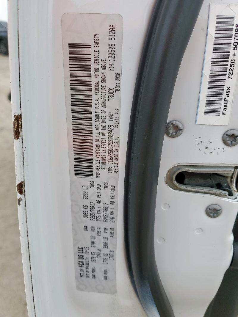 2016 RAM 1500 ST 1C6RR6KG7GS208425