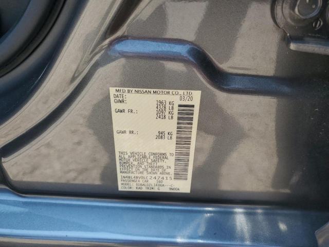 2020 NISSAN ALTIMA S 1N4BL4BV0LC247415