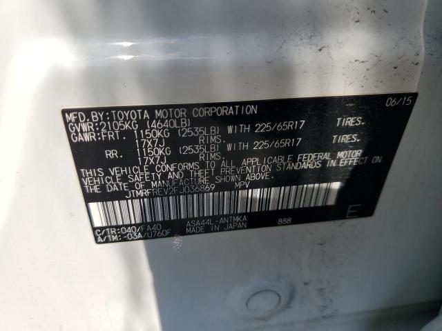 2015 TOYOTA RAV4 XLE JTMRFREV2FJ036869