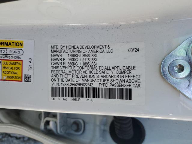 2024 HONDA CIVIC LX 19XFL2H52RE022342