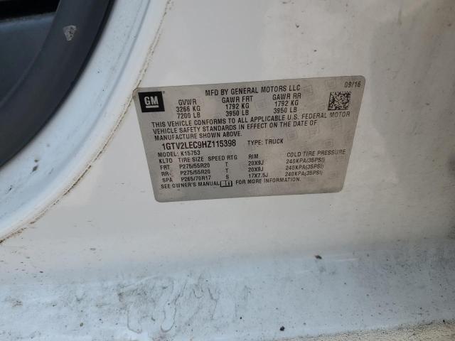 2017 GMC SIERRA K15 1GTV2LEC9HZ115398