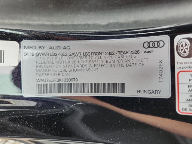 2019 AUDI A3 PREMIUM WAU7ELFF3K1030679