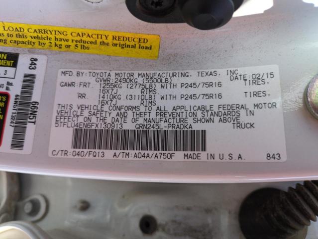 2015 TOYOTA TACOMA DOU 5TFLU4EN6FX130913