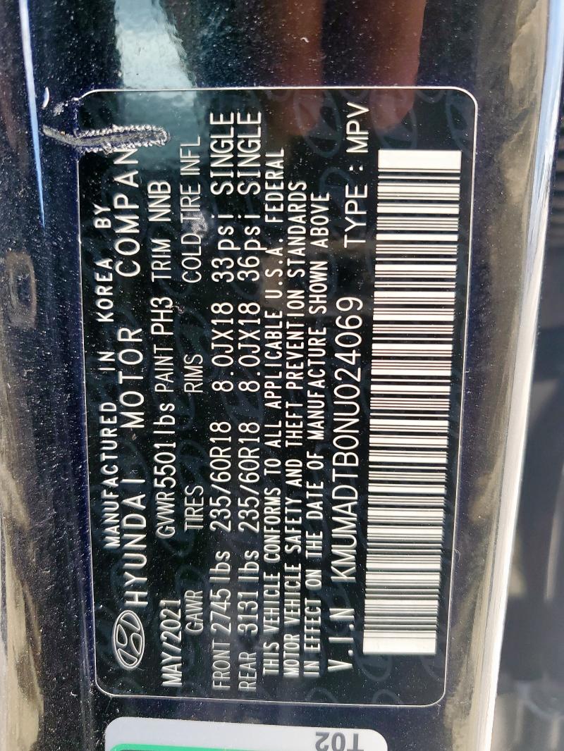 2022 GENESIS GV70 BASE KMUMADTB0NU024069