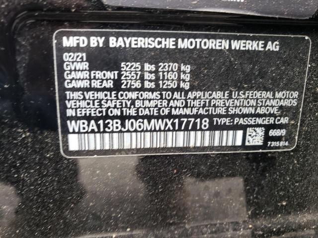 2021 BMW 530 XI WBA13BJ06MWX17718