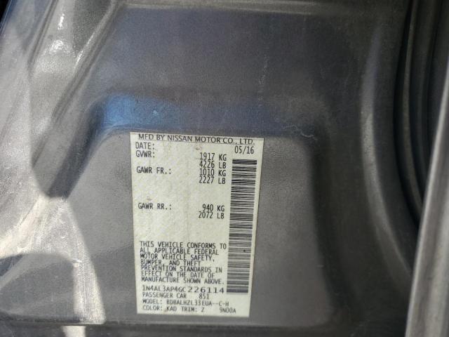 2016 NISSAN ALTIMA 2.5 - 1N4AL3AP4GC226114