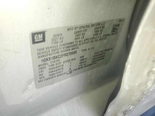 2015 GMC YUKON SLT - 1GKS1BKC2FR278996