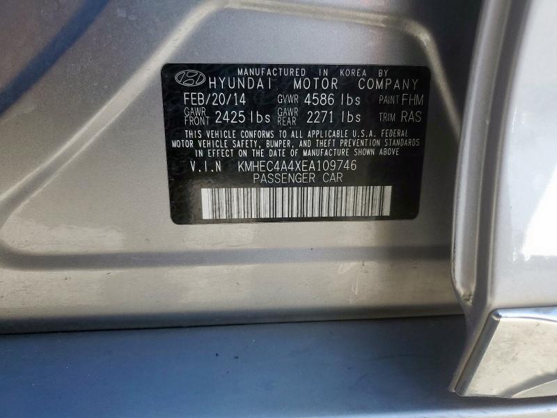 2014 HYUNDAI SONATA HYB - KMHEC4A4XEA109746