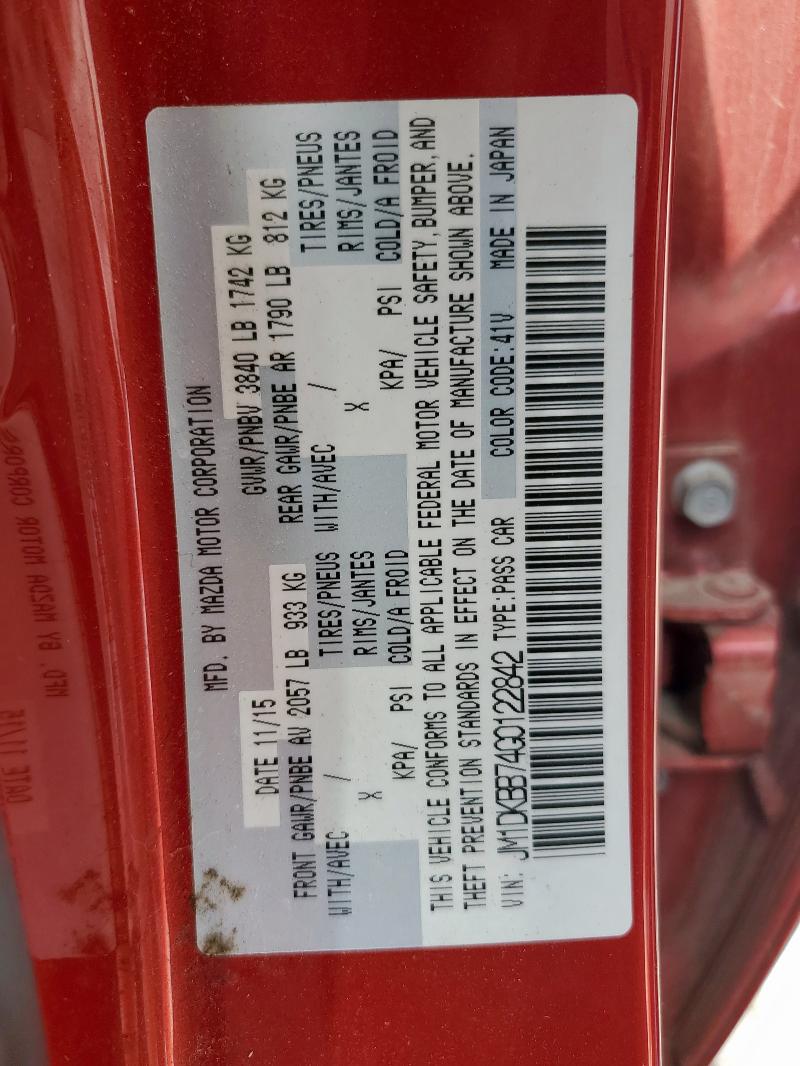 2016 MAZDA CX-3 SPORT - JM1DKBB74G0122842