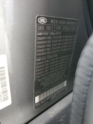 2017 LAND ROVER RANGE ROVE SALGS2FVXHA376419