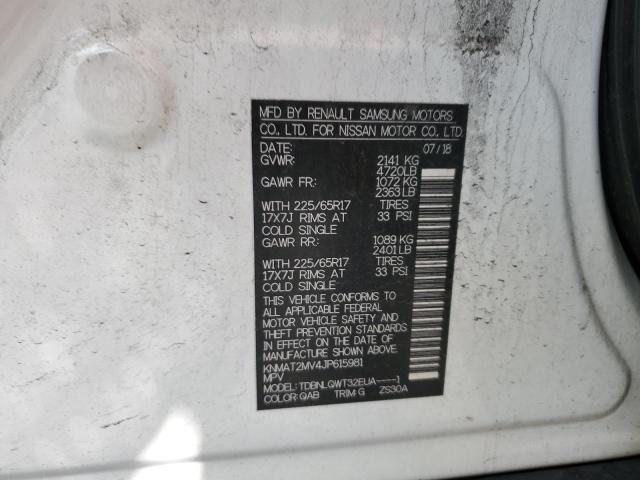 2018 NISSAN ROGUE S - KNMAT2MV4JP615981