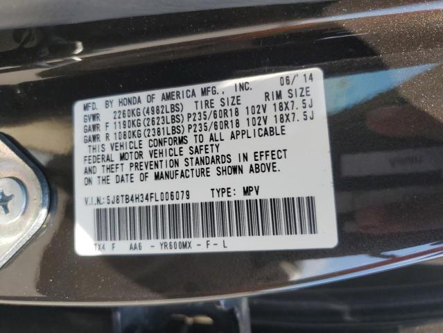 2015 ACURA RDX 5J8TB4H34FL006079