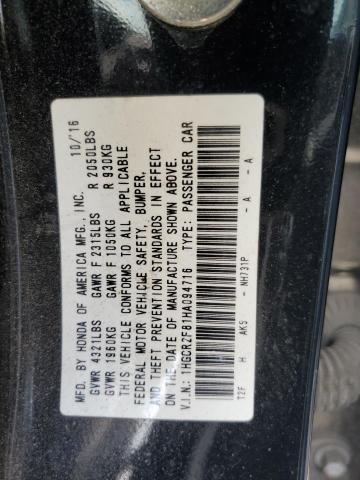2017 HONDA ACCORD EXL 1HGCR2F81HA094716