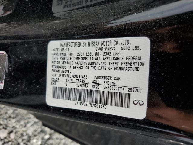2019 INFINITI Q60 PURE JN1EV7EL7KM291453