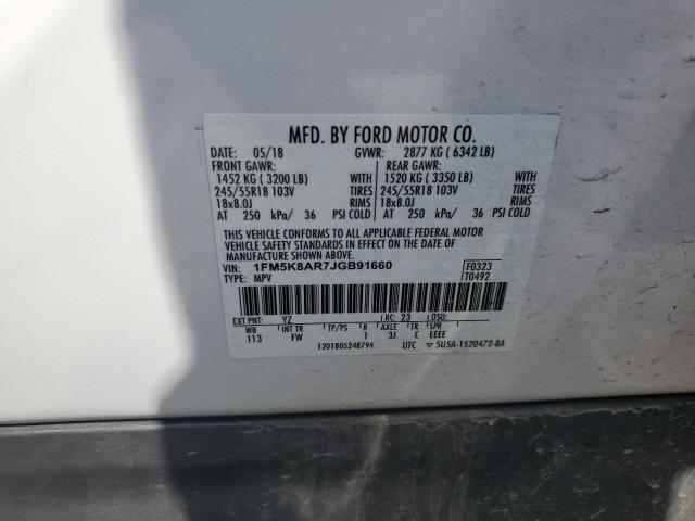 2018 FORD EXPLORER P 1FM5K8AR7JGB91660