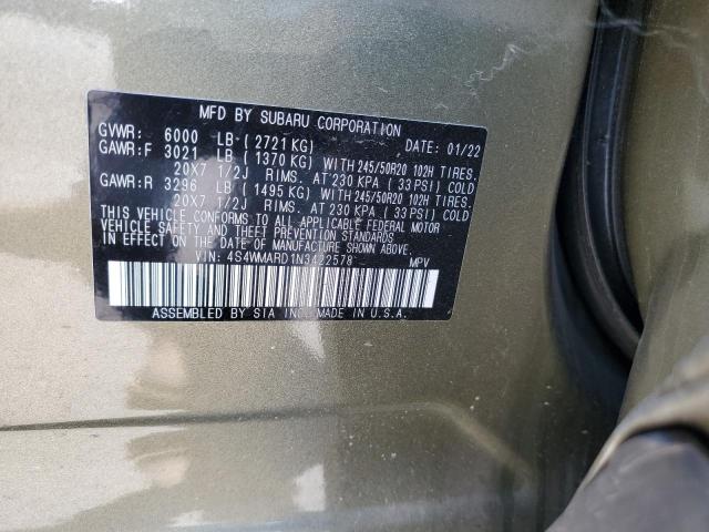 2022 SUBARU ASCENT TOU 4S4WMARD1N3422578