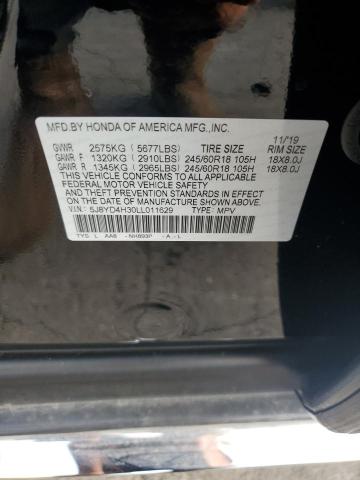 2020 ACURA MDX 5J8YD4H30LL011629