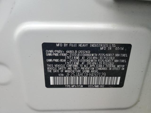 2015 SUBARU FORESTER 2 JF2SJAHC0FH492129