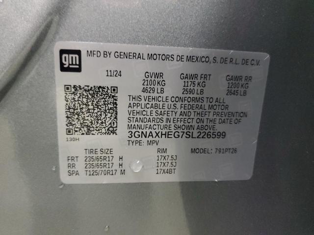 2025 CHEVROLET EQUINOX LT - 3GNAXHEG7SL226599