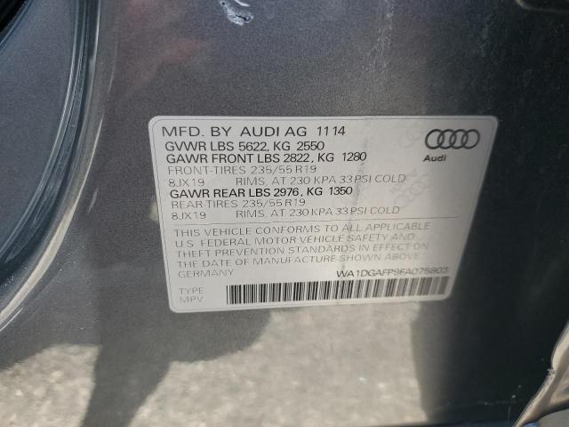 2015 AUDI Q5 PREMIUM WA1DGAFP9FA075803
