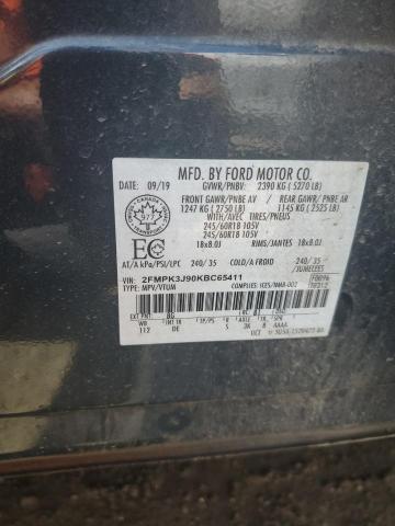 2019 FORD EDGE SEL - 2FMPK3J90KBC65411