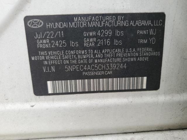 2012 HYUNDAI SONATA SE - 5NPEC4AC5CH339244